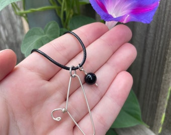 Wire Hanger Obsidian Protection Necklace | Donation | Woman’s Health