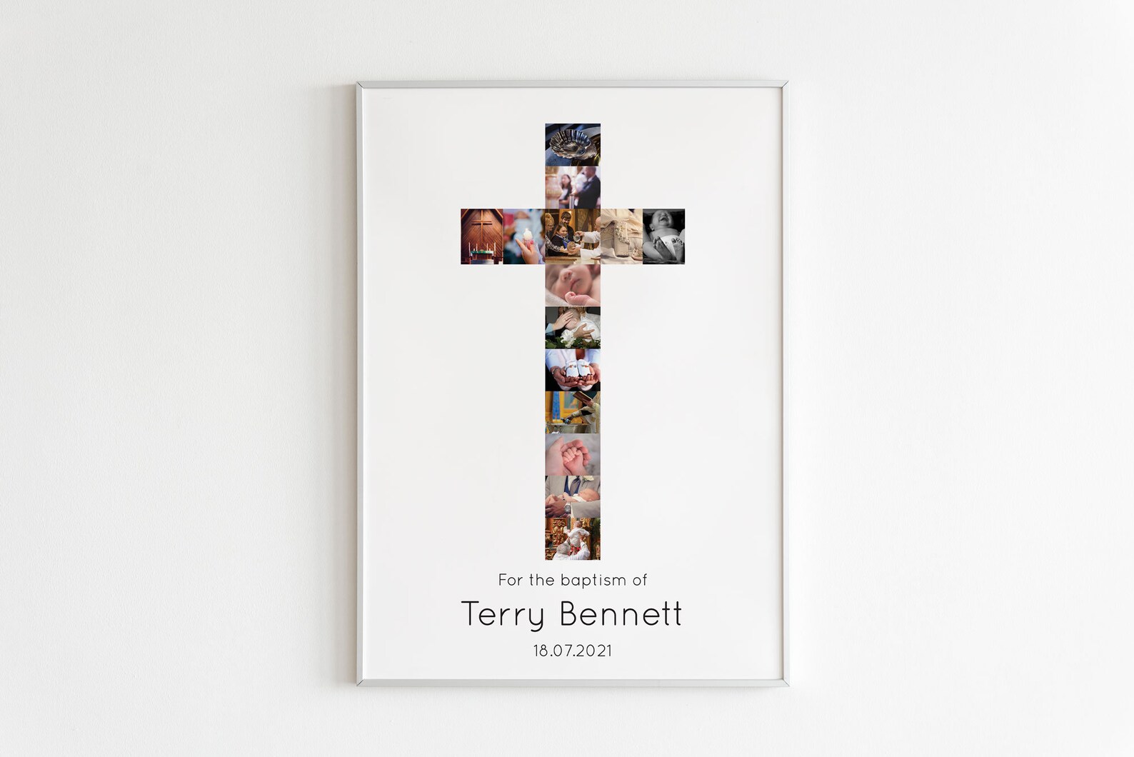 Collage Sample Cross Custom Cross Photo Collage, Baptism Gift (digital PDF/JPEG) - Etsy