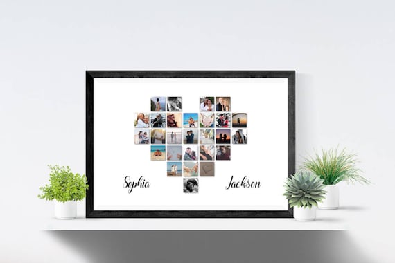 Mother's Day gift idea, mother's day gifts, Photo collage, Heart