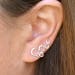 Silver Bubble Ear Climber Earrings. 925 Silver. Item 325