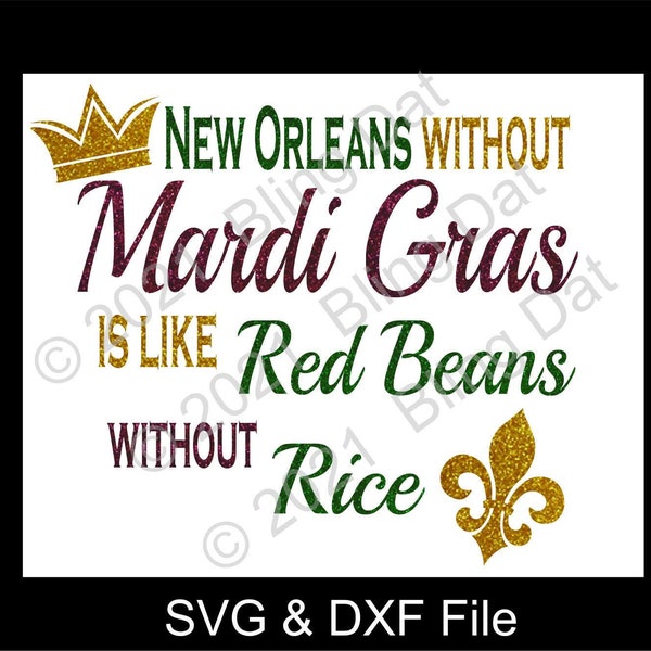 Cancel Mardi Gras SVG, DXF Cut File Digital Download for Mardi Gras 2021