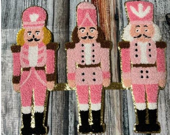 Large Christmas Chenille Patch- Iron On-or Heat Transfer- Trucker Cap or Sweatshirt Applique