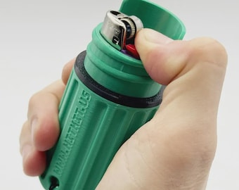 Airtight Waterproof Survival Capsule, EDC Keychain Container