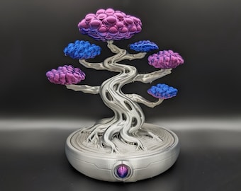 Tau Ceti Bonsai Sculpture - Customizable Life-Size Metallic - Color-Changing Home Decor