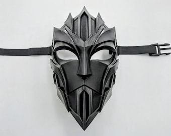 Gothic Knight Mask, Full Face Dark Armor Costume