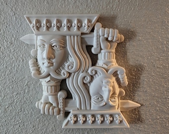 King Playing Card Wall Art: The Court of Blades