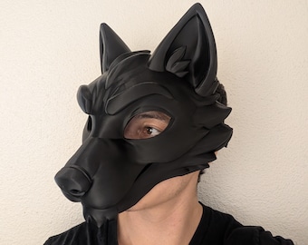 Wearable Wolf Mask, Animal Cosplay Costume