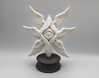 Biblically Accurate Angel Sculpture, Seraphim Statue