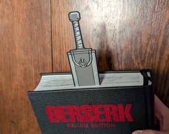 Dragonslayer Sword Bookmark, Berserk Inspired Reading Accessory