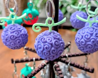 Schlüsselanhänger mit Gummibärchen-Motiv – Lila Anime-Taschenanhänger