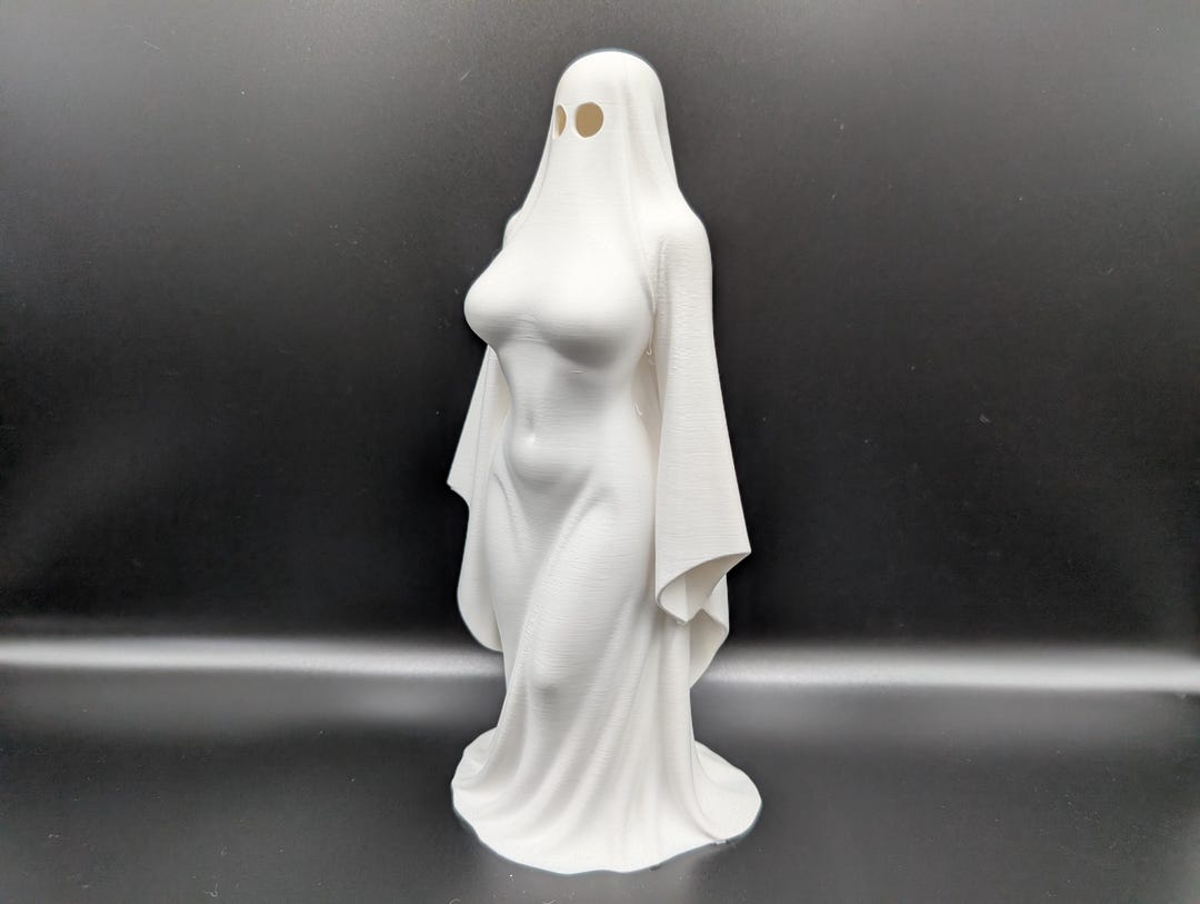 Draped ghost sculpture by Deadmoon Designs