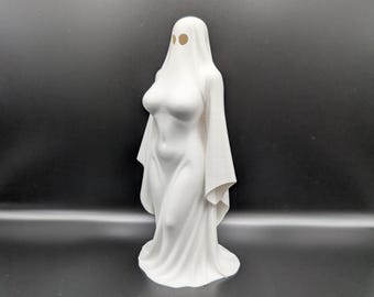 Haunting Elegance – Modern Gothic Lady Ghost – Home Decor
