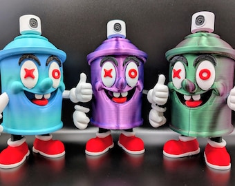 Huffy the Spray Can Man - Custom Graffiti Culture Desk Sculpture