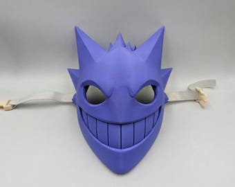 Gengar Inspired PokeMask, Full Face Ghost Costume Mask