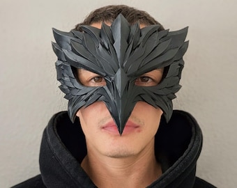 Gothic Raven Mask, Bird Cosplay Costume