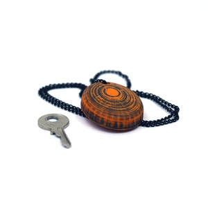 Oval Pendant with Secret Key Storage image 3