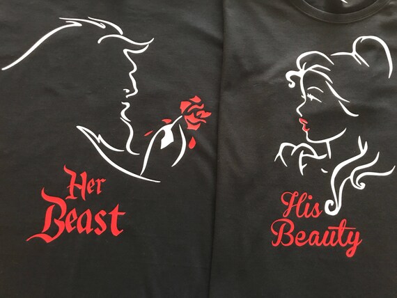 Beast Disney Inspired matching Shirts 