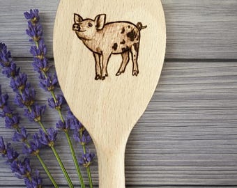 Pig Wood Spoon