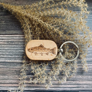 Rainbow Trout Keychain