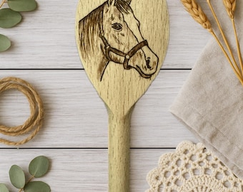 Horse Wood Spoon