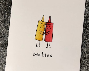 Ketchup & Mustard Friendship Card