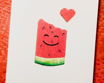 Watermelon Love Card