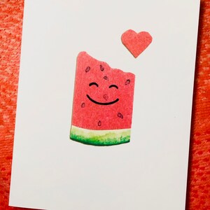 Wassermelone Liebeskarte