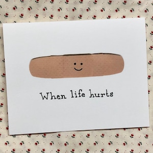 Cartão de simpatia band-aid