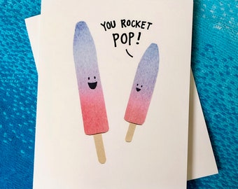 Rocket Pop Dad Card