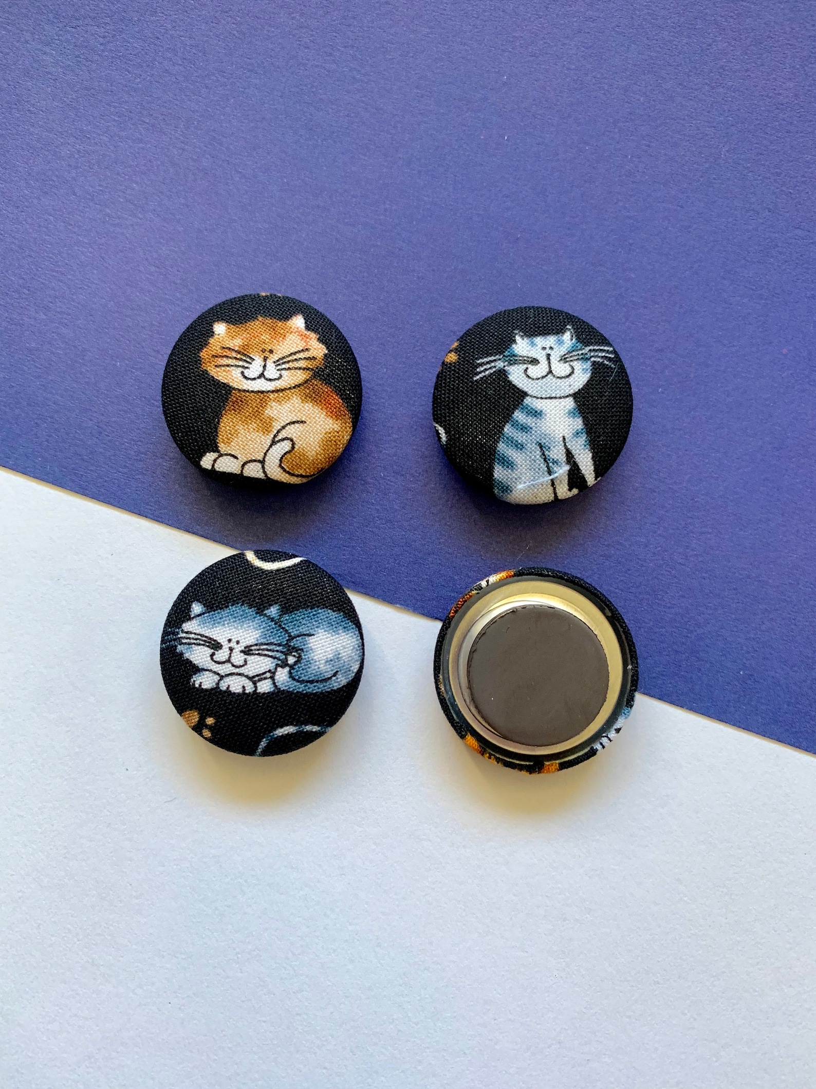 Cat Cats, Refrigerator Fabric Covered