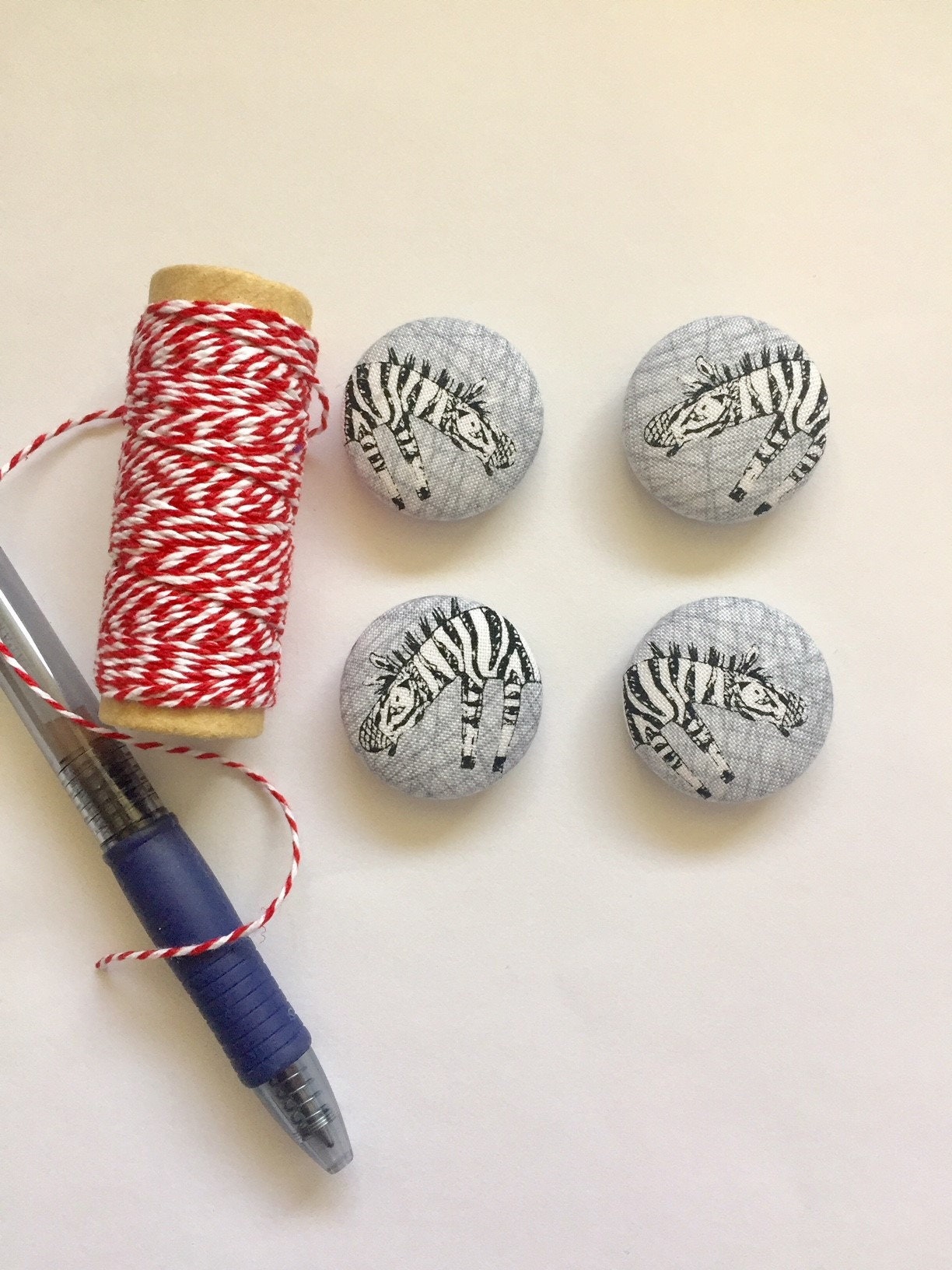 Zebra Fabric Covered Zebra Decor Etsy