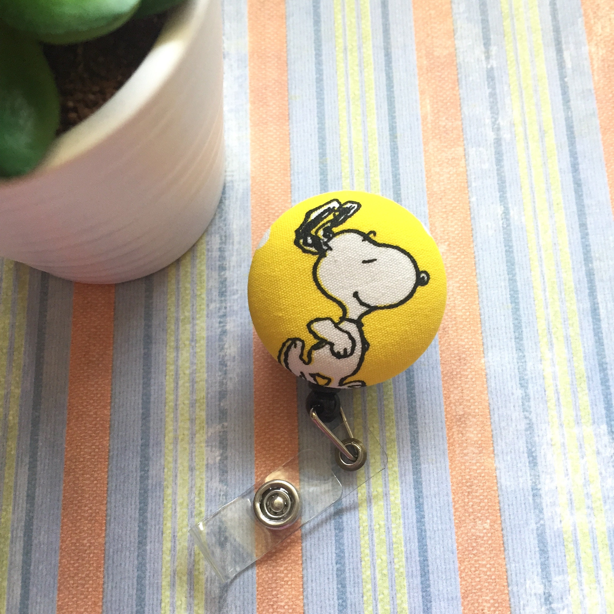 Snoopy ID Badge, Reel ID Badge Holder, Snoopy Badge Holder, Retractable  Badge, Nurse Badge, Student Badge, Teacher Badge, Employee Badge 