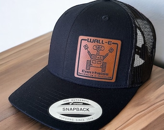 Adult Disney Wall-E Earthside Artifacts Trucker Hat, Men Wall E Cap, WallE Eve, YP6606 Leatherette patch, Men’s Disney Hat