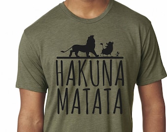 Premium shirt Disney Lion King inspired Hakuna Matata tshirt 6010 Next Level