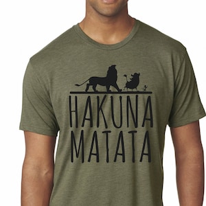Premium shirt Disney Lion King inspired Hakuna Matata tshirt 6010 Next Level