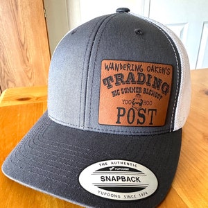 Adult Disney Wandering Oaken's Trading Post Trucker Hat, Mens Frozen Disneyland Trucker Hat, YP6606 Leatherette patch, Disneyworld Christmas
