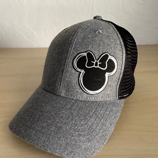 Women Disney Minnie Mouse Outline Ponytail Trucker Hat, Ladies Disneyland Hidden Ponytail Trucker Hat,  Woman Star Wars Hat Merry Unbirthday