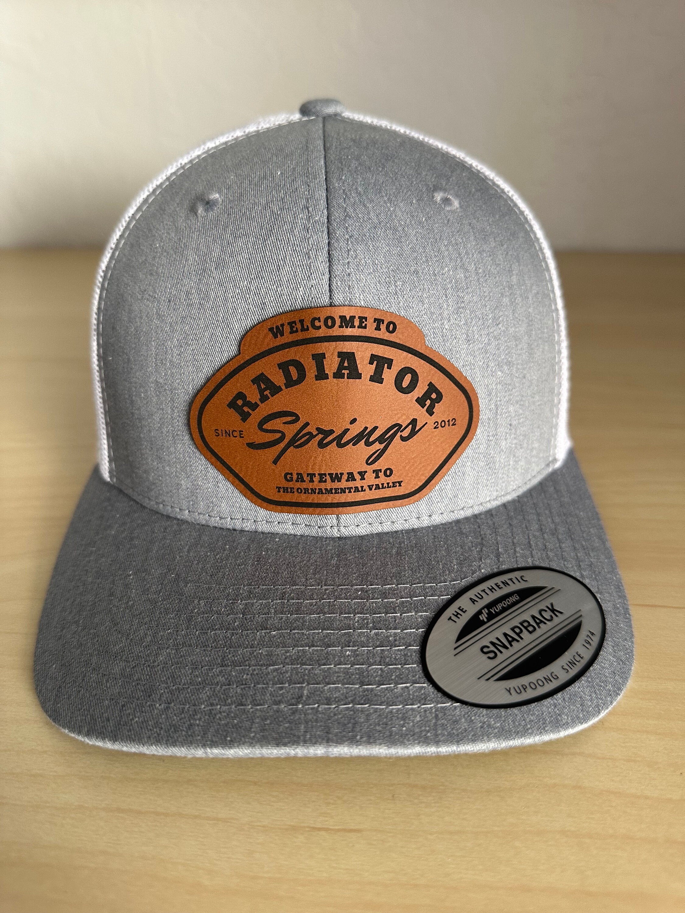 Pf Radiator Ranch Hat Adult Disney Welcome to Radiator Springs Trucker Hat, Men Carsland Cap ...