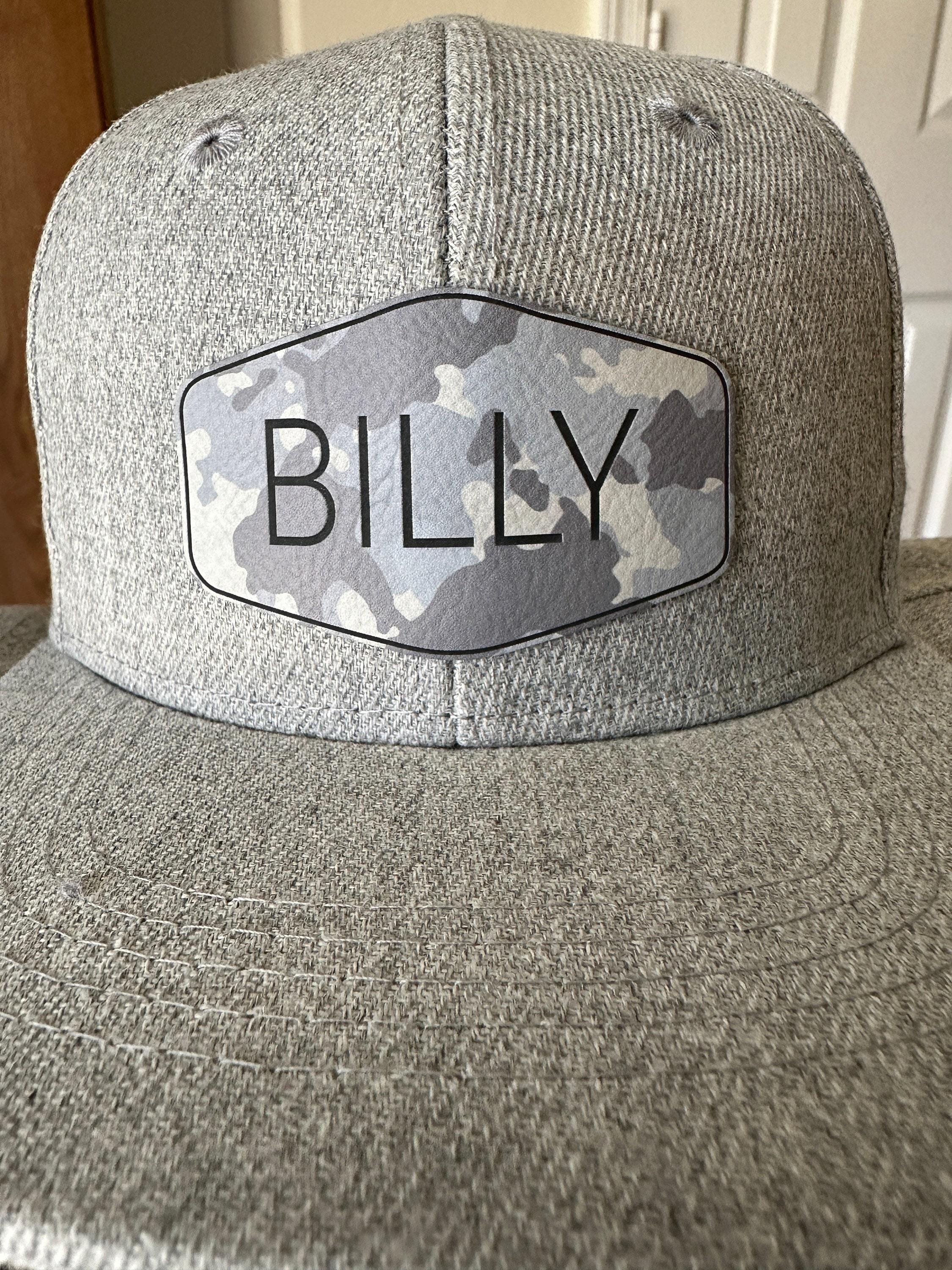 Personalized Name Camouflage Boy Girl, Custom Flat Bill Youth Snapback Hat, Infant Toddler Youth Kids Adult Hat, Child Dad Cap