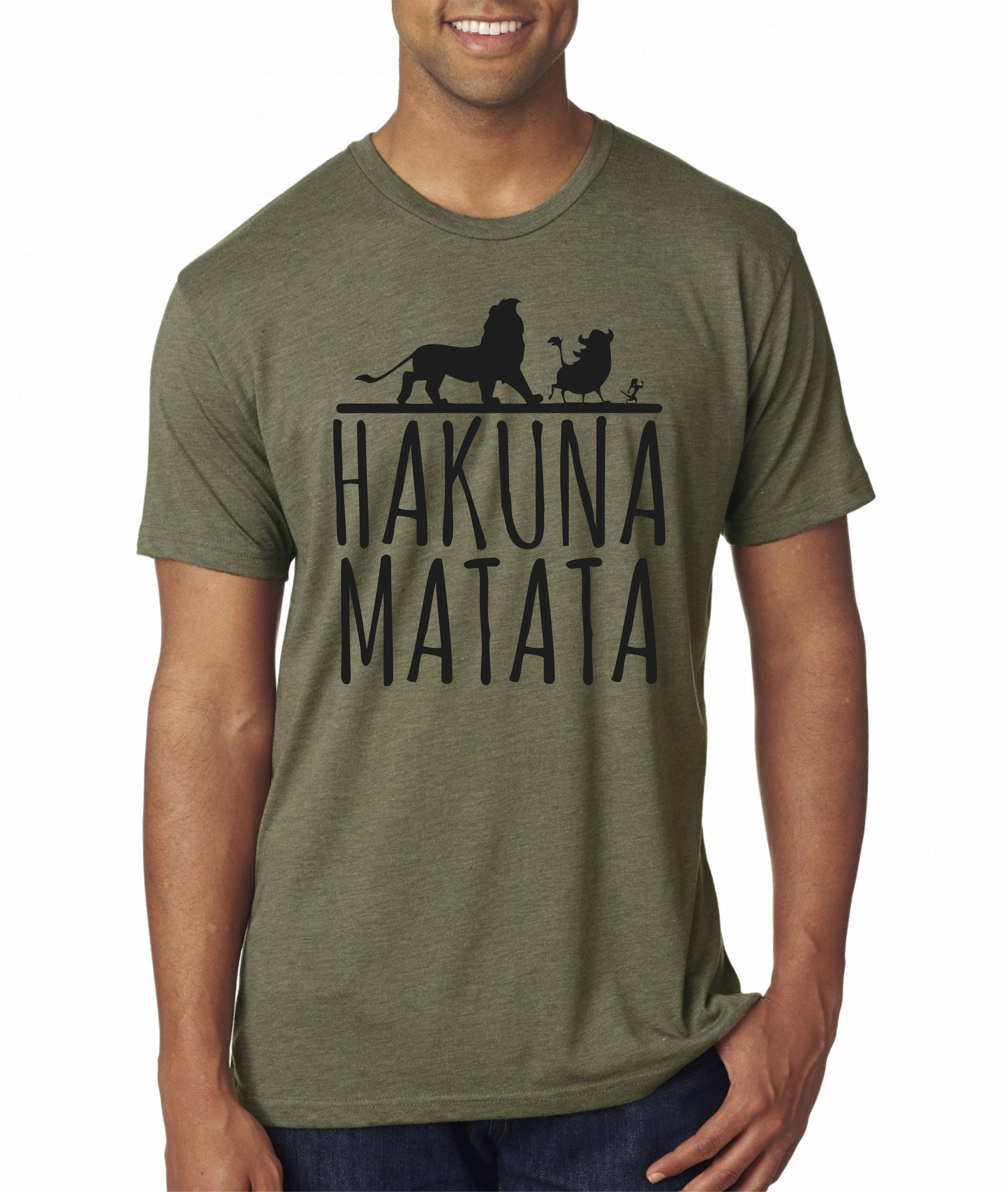 Premium Shirt Disney Lion King Inspired Hakuna Matata Tshirt 6010 Next  Level - Etsy