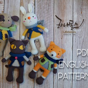 Pan KOT i Przyjaciele [wzór Amigurumi]