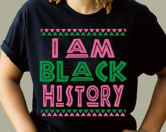 I Am Black History AKA Inspired SVG, AKA svg, Black History, Alpha Kappa Alpha, Ivy leaf, svg cut file, cricut, silhouette, cameo, dxf, png