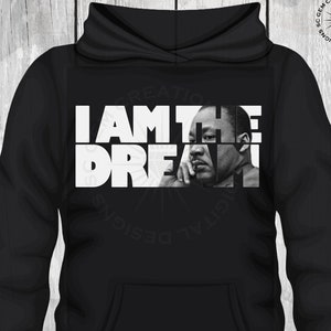 Soy el sueño svg, día de MLK svg, Martin Luther King svg, historia negra de MLK, diseño de camiseta, sublimación, cricut, silueta, dxf, png, pdf