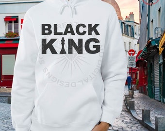 Black King svg, Black Man svg, Black Man shirt, Black King with chess piece, svg cut file, shirt design, cricut, silhouette, cameo, dxf, png