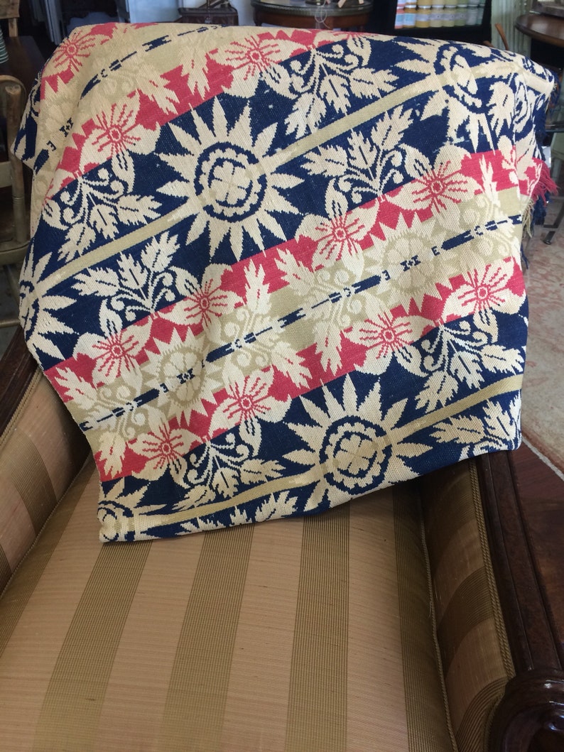 Antique Hand Woven Wedding Blanket 1852 Etsy Antique hand woven wedding blanket 1852