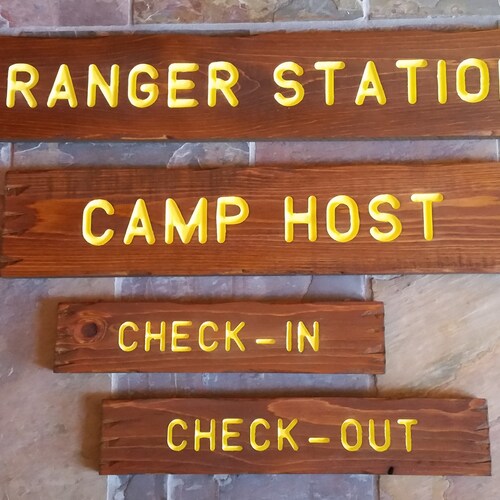 Campground Signs Park Signs Customizable Carved Routed Etsy