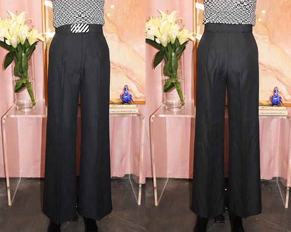 1970's Deadstock High-Waisted Tailored Trousers (S