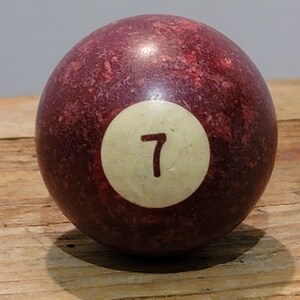 Billiard Ball #7, Vintage Pool Ball - Etsy