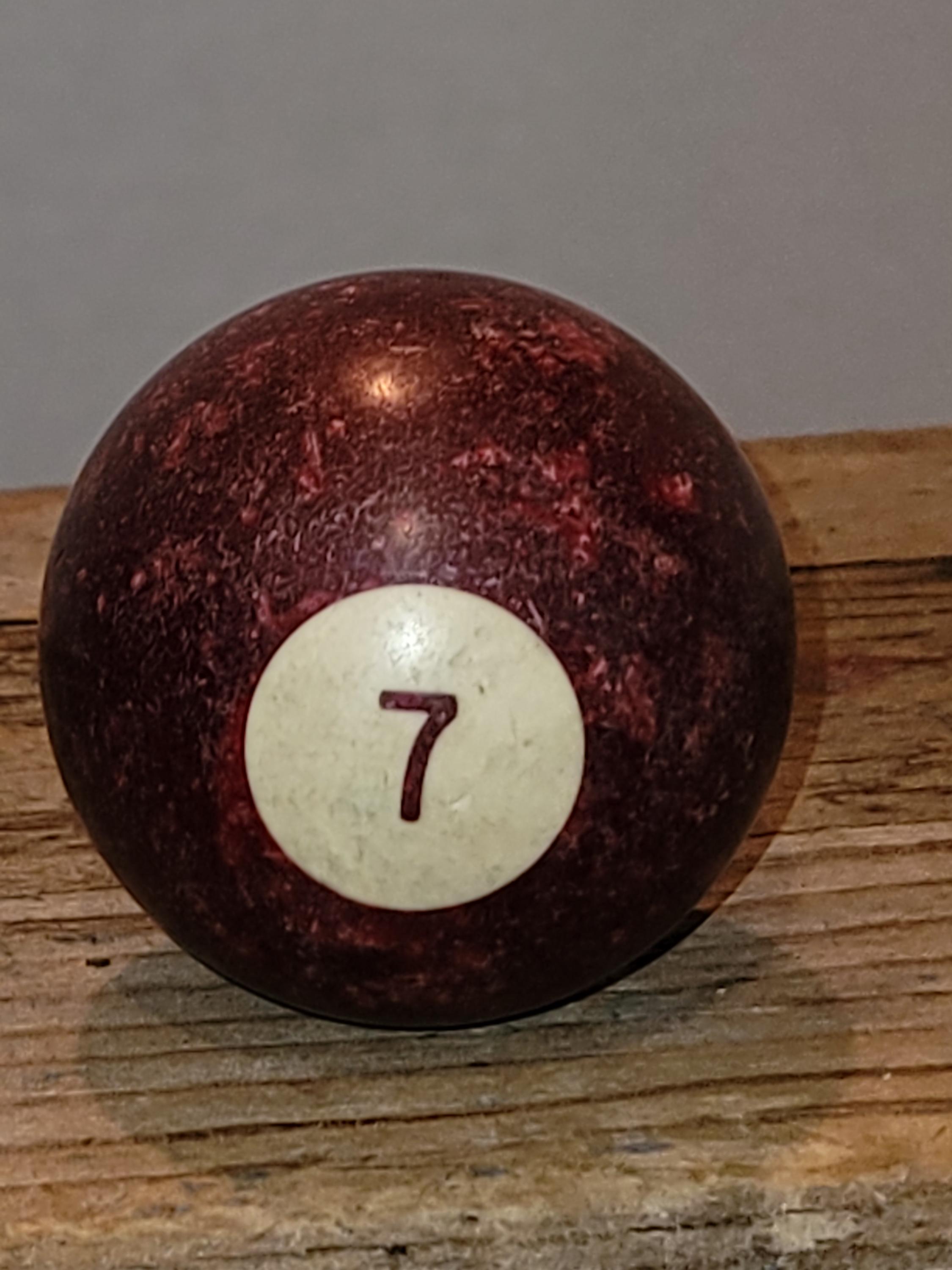 Billiard Ball #7, Vintage Pool Ball - Etsy