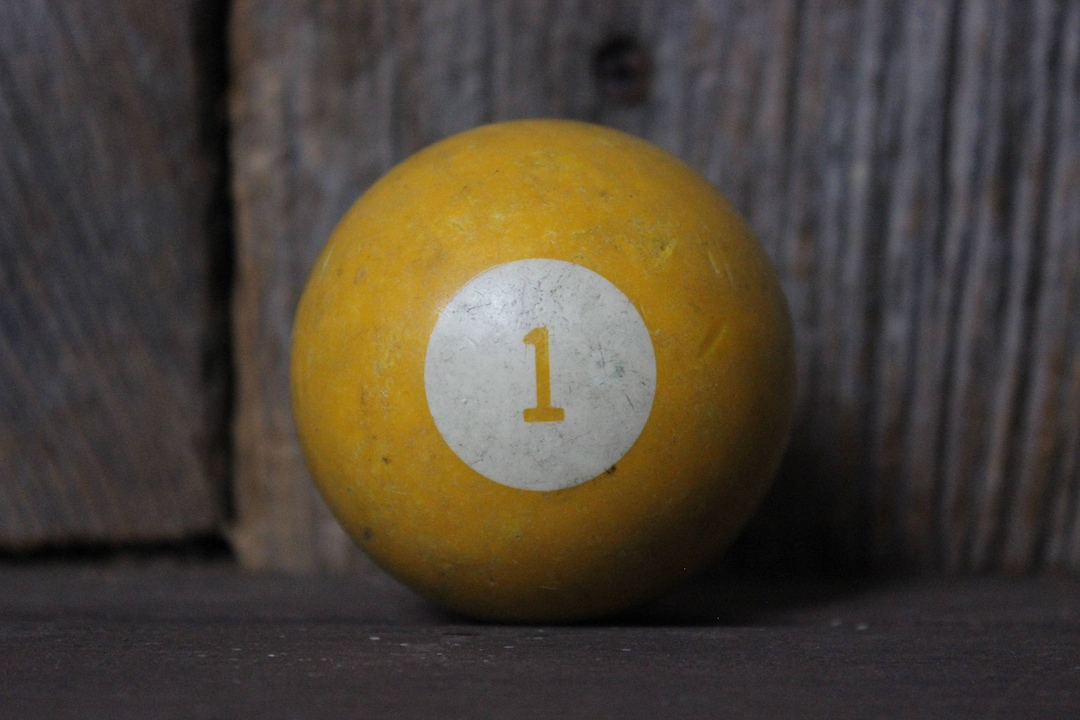 Billiard Ball 1 Vintage Pool Ball Etsy